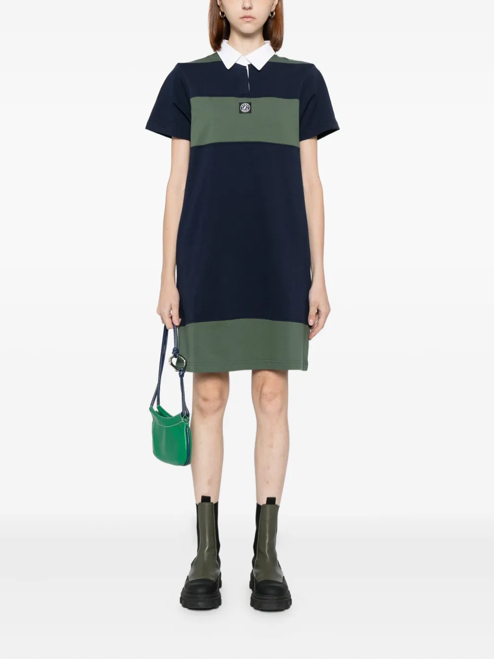 Sport B. By Agnès B. Logo-patch Dress In Blue