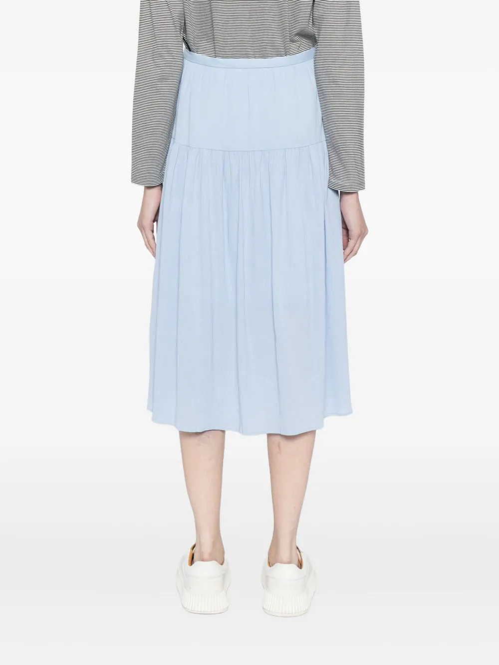 To b. by agnès b. Katoenen rok Blauw