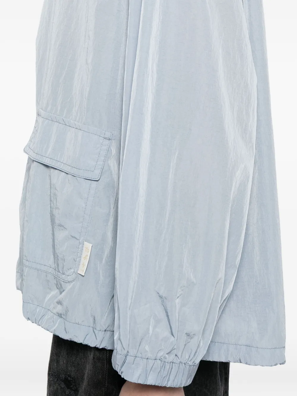 To B. By Agnès B. Logo-patch Jacket In Blue