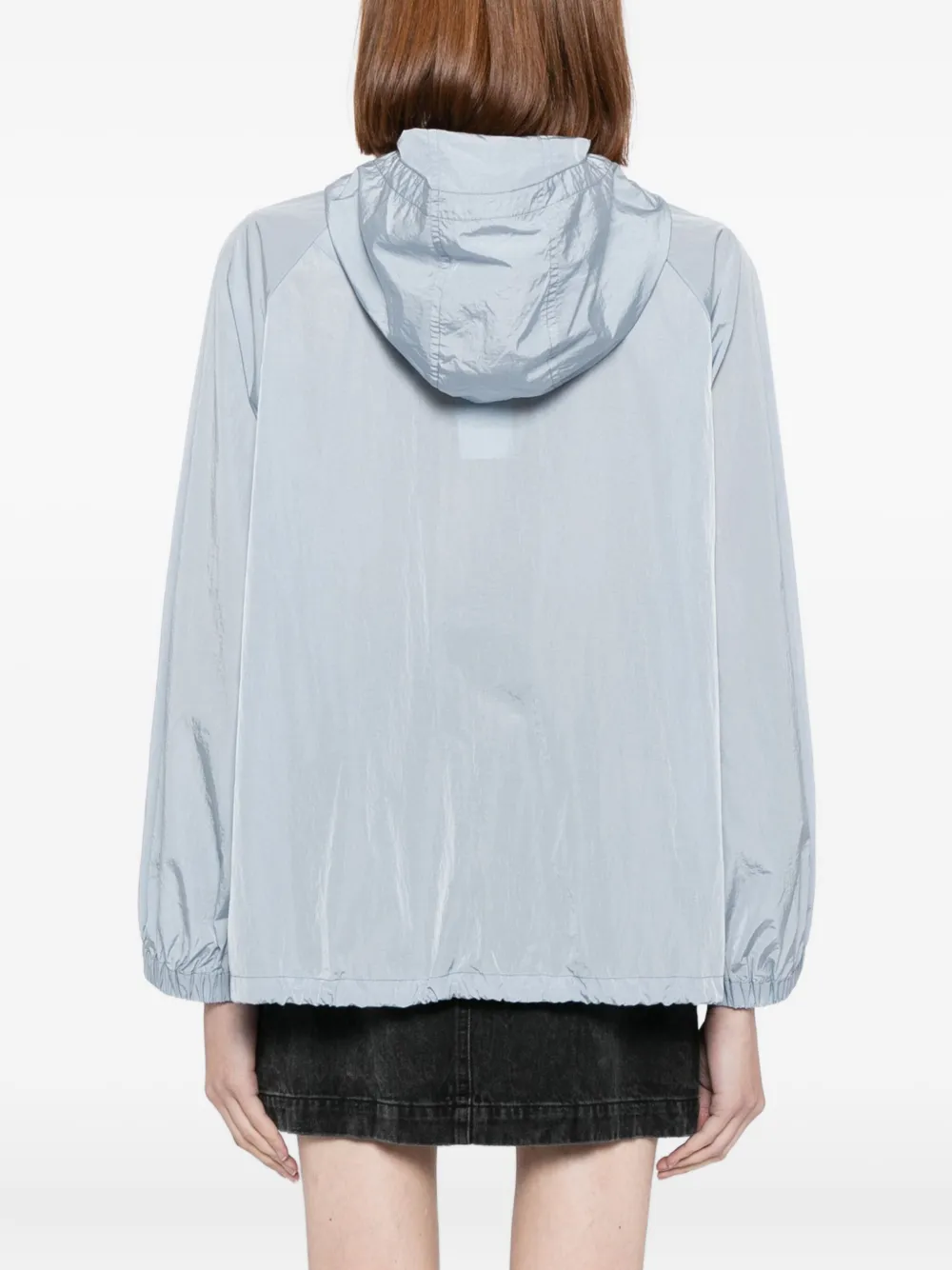 To B. By Agnès B. Logo-patch Jacket In Blue