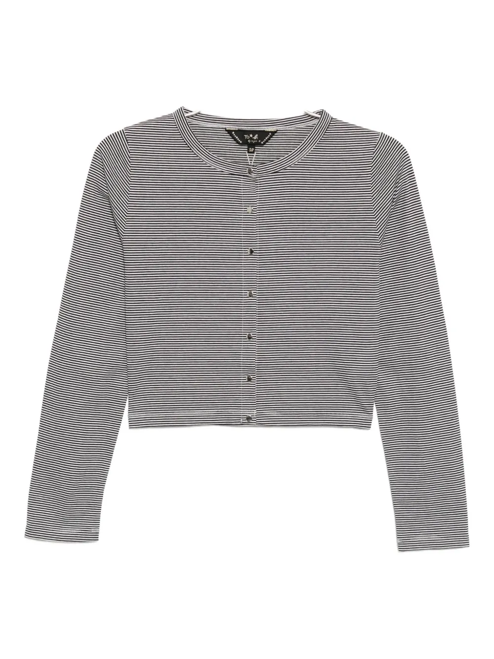 To B. By Agnès B. Border Compact Top In Black