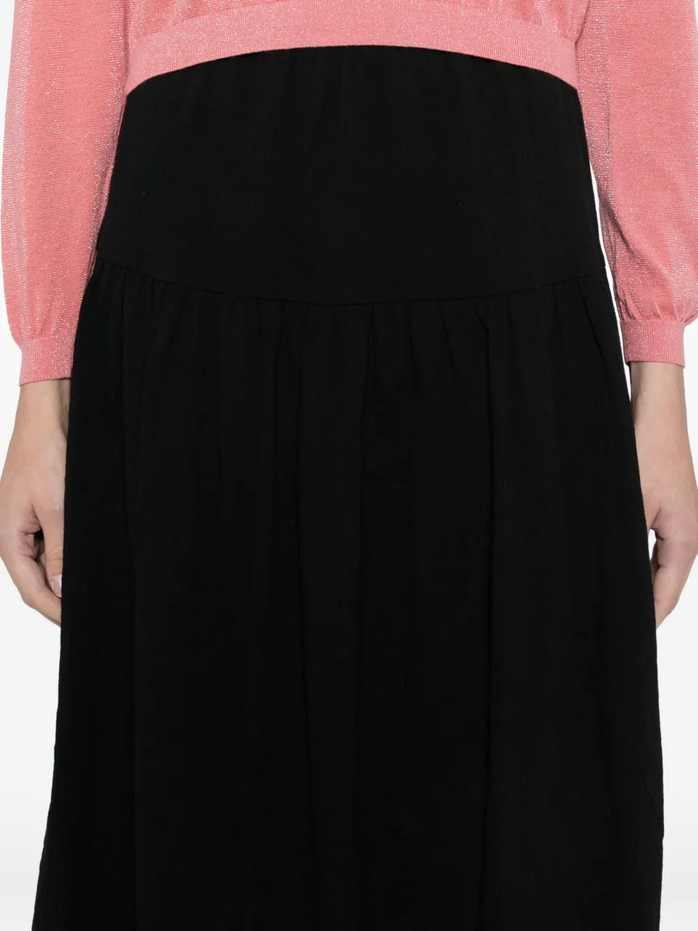 To B. By Agnès B. Cotton Skirt In Black