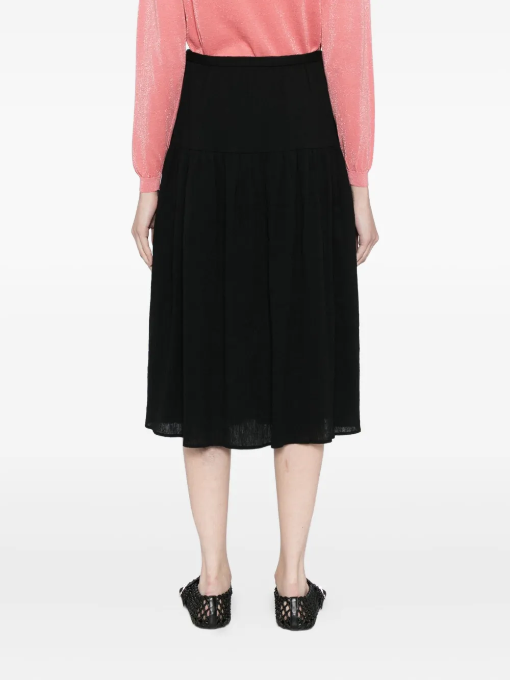 To B. By Agnès B. Cotton Skirt In Black