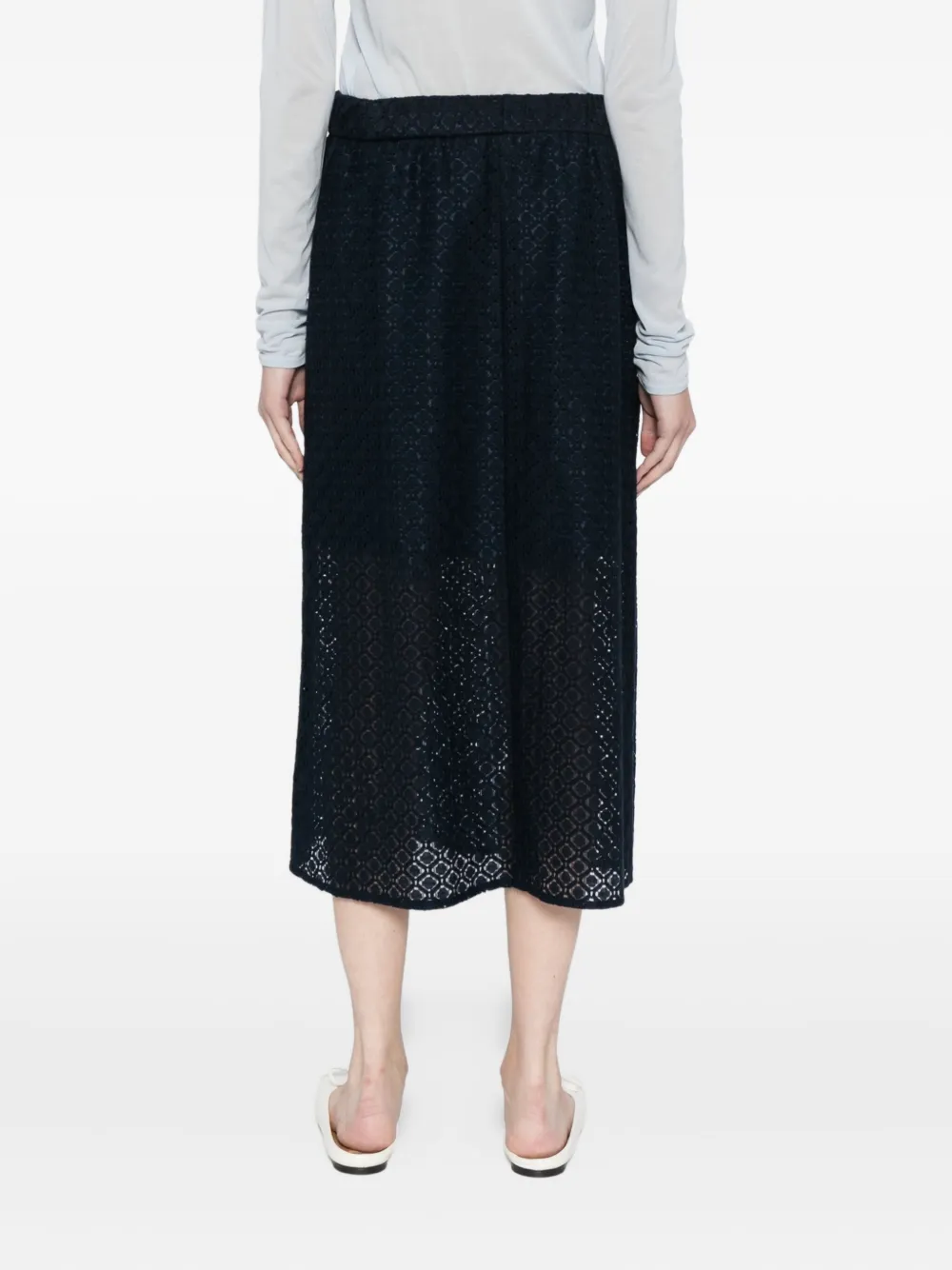 To B. By Agnès B. Optical Skirt In Blue