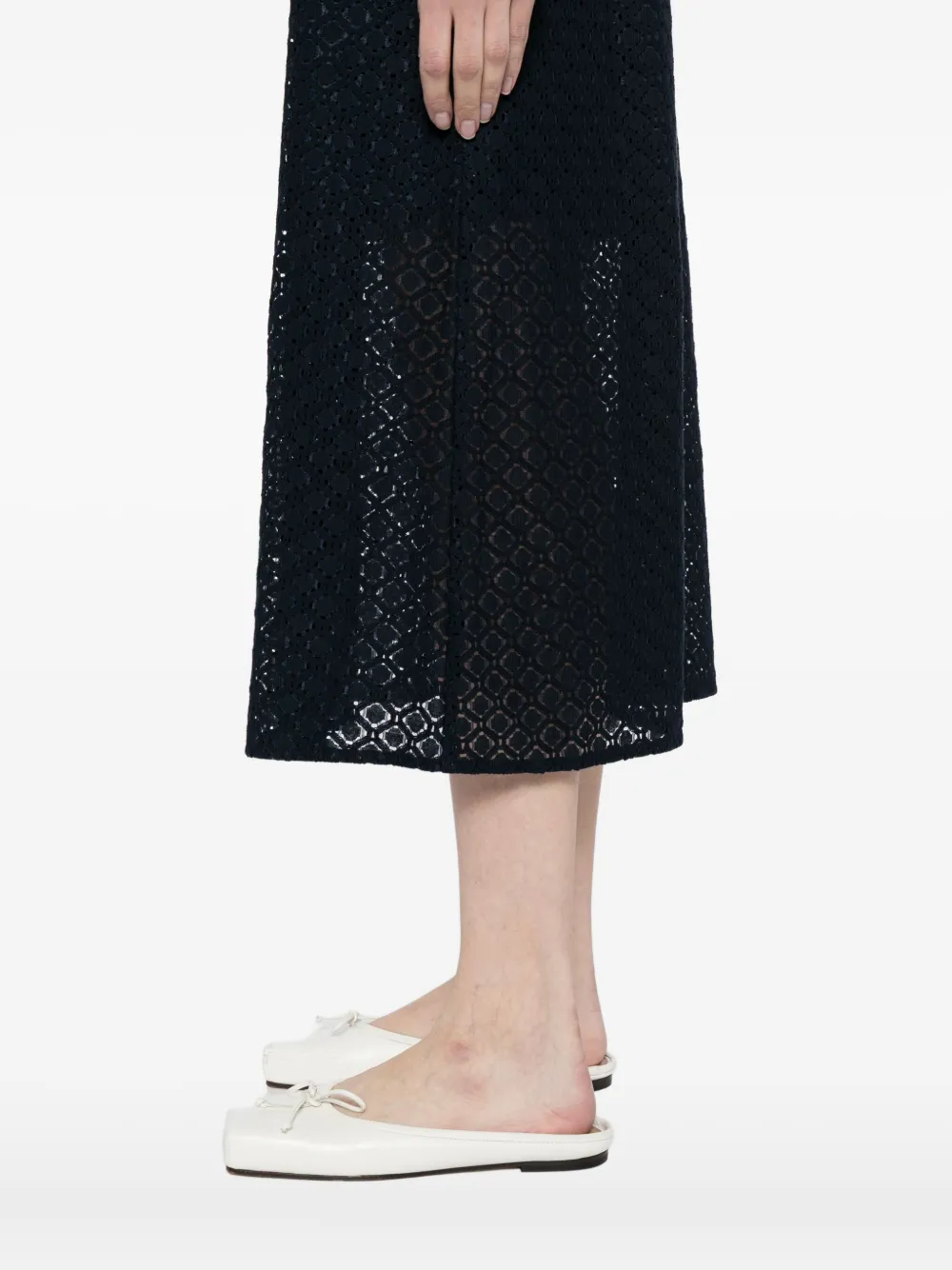 To B. By Agnès B. Optical Skirt In Blue