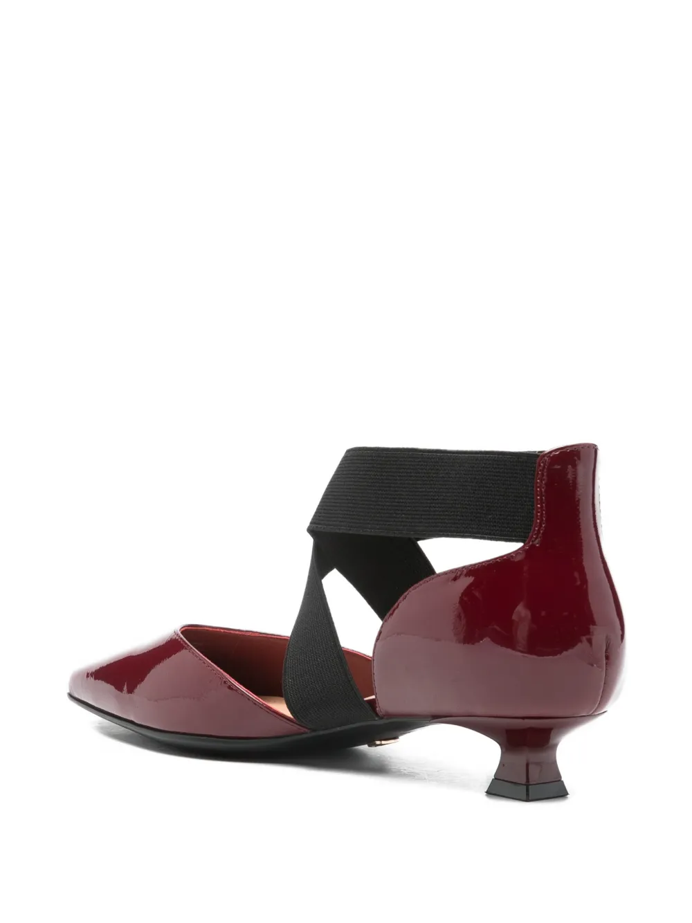  Marc Ellis 30mm Elastic Strap Pumps - Red 