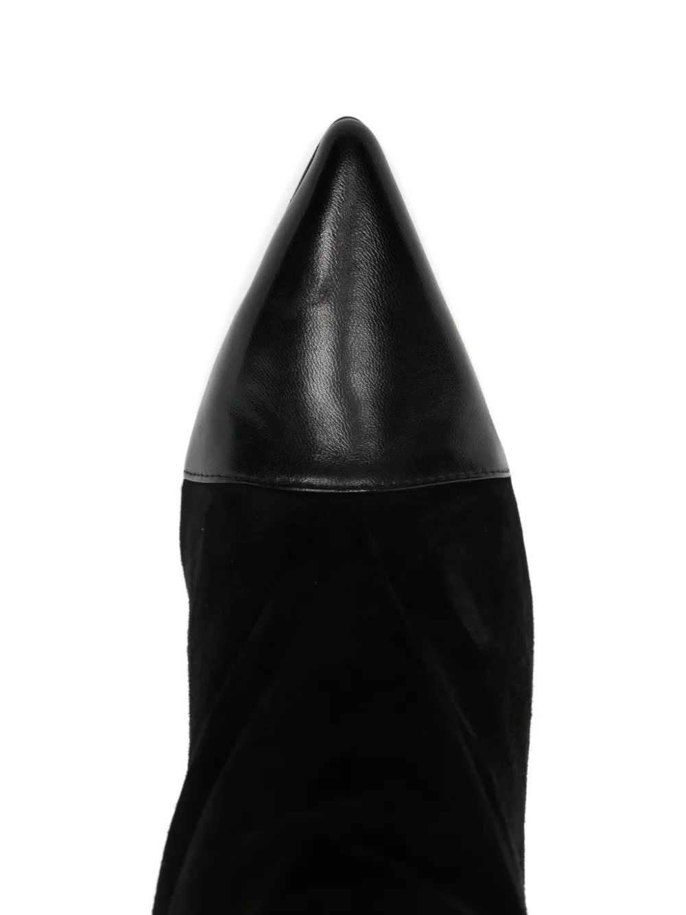 Marc Ellis 90mm Pointed-toe Ruched Boots In Black