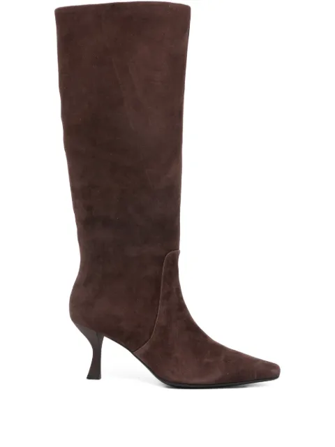 Marc Ellis pointed-toe suede knee-high boots