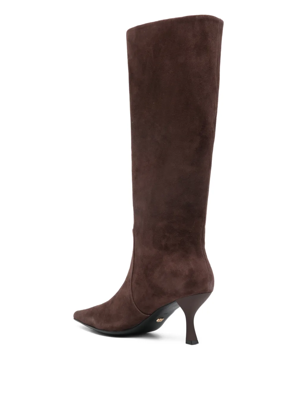 Marc Ellis pointed-toe suede knee-high boots Bruin