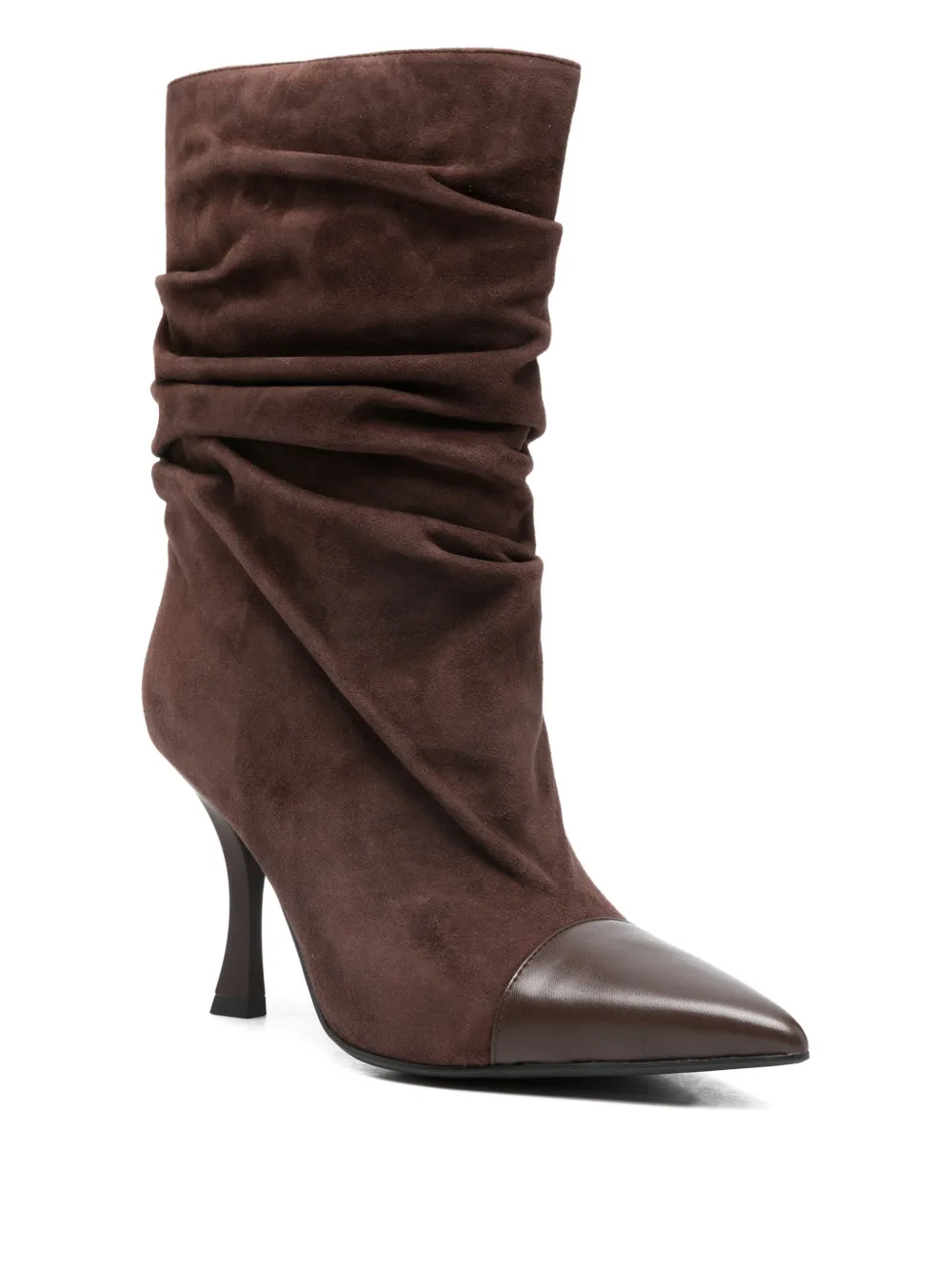 Marc Ellis 90mm pointed-toe ruched boots | Ankle Boots | Image 2