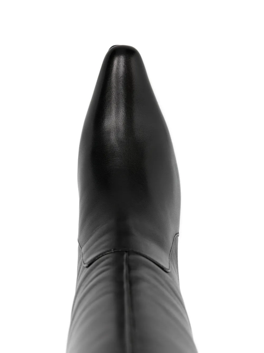Marc Ellis 70mm pointed-toe sculpted-heel knee-high boots Zwart