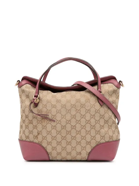 Gucci Pre-Owned 2016-2025 Medium GG Canvas Bree satchel