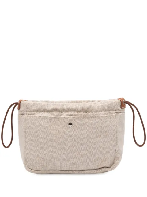 Hermès Pre-Owned 2019-2025 Toile and Barenia Fourbi 20 Clutch