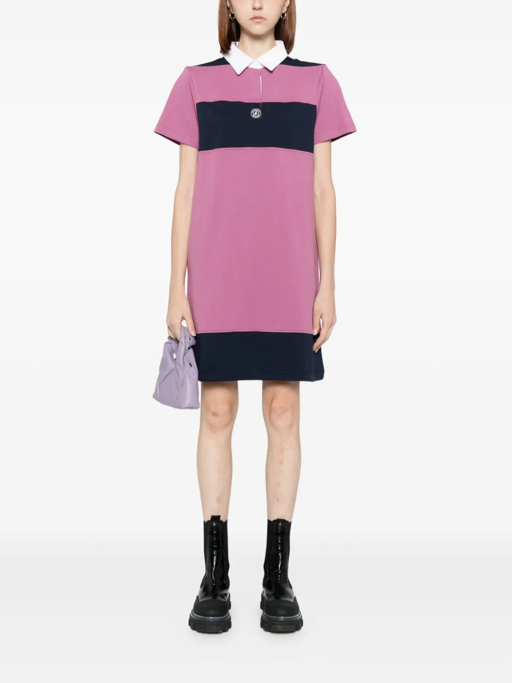 Sport B. By Agnès B. Logo-patch Dress In Pink