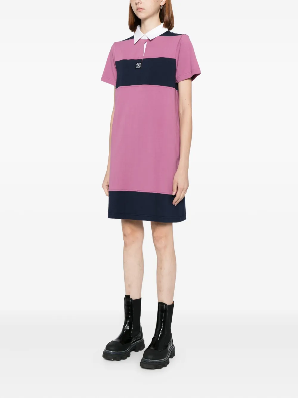 Sport B. By Agnès B. Logo-patch Dress In Pink