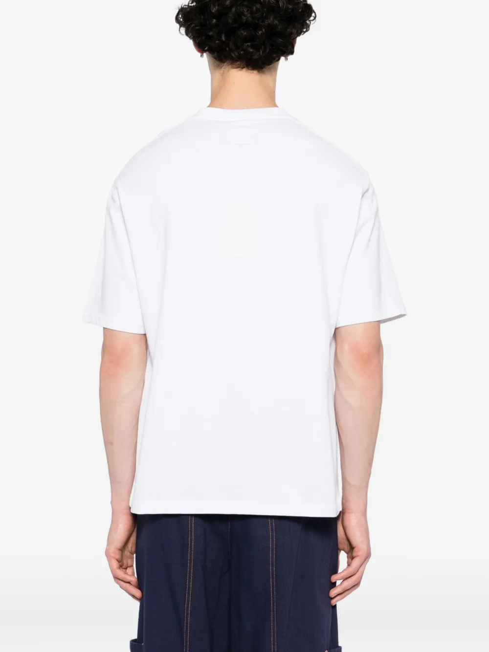 SPORT b. by agnès b. T-shirt met Dino-borduurwerk Wit