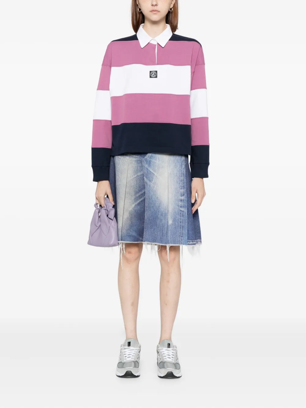 SPORT b. by agnès b. Poloshirt met logopatch - Roze