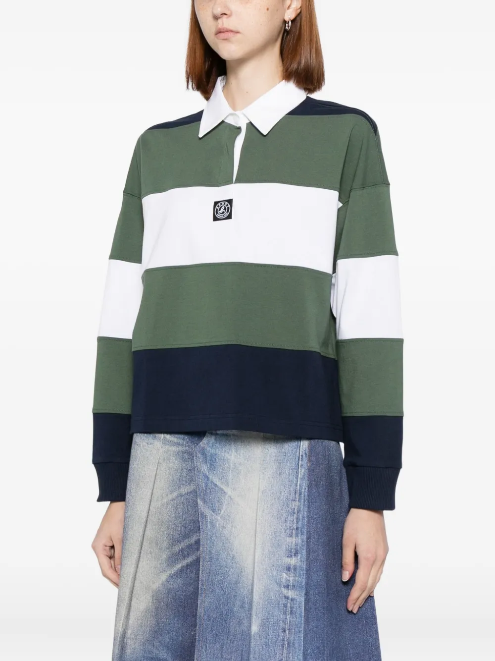 Sport B. By Agnès B. Logo-patch Polo Shirt In Green