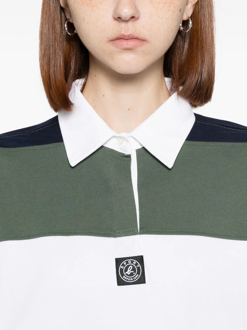 Sport B. By Agnès B. Logo-patch Polo Shirt In Green