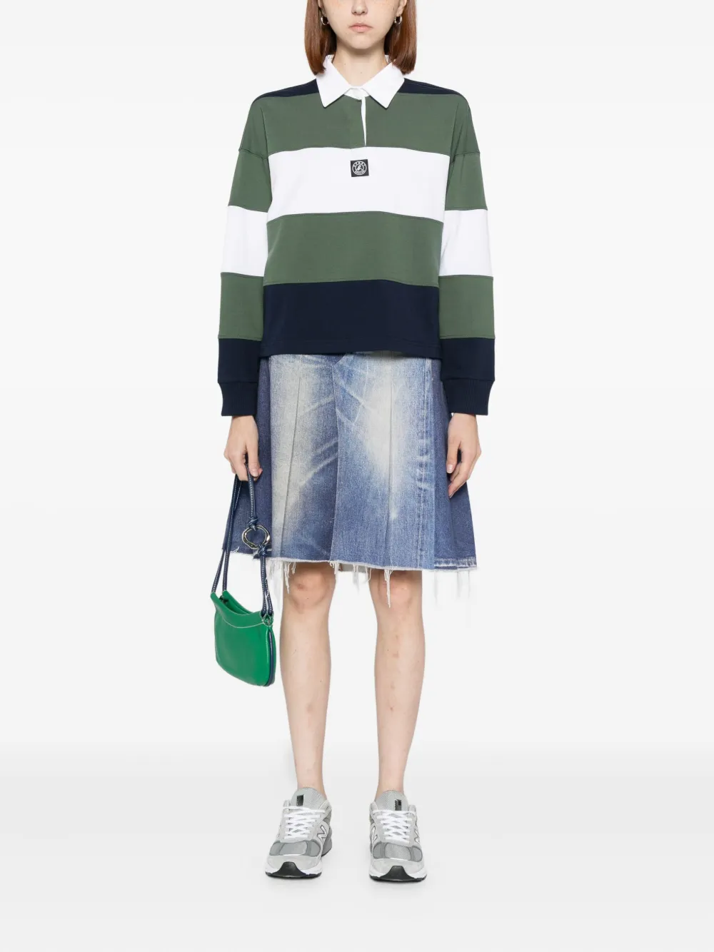 Sport B. By Agnès B. Logo-patch Polo Shirt In Green