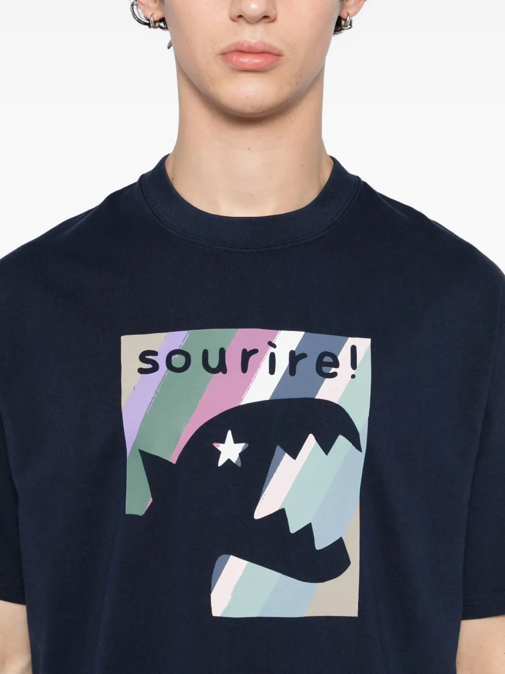 SPORT b. by agnès b. T-shirt met print Blauw