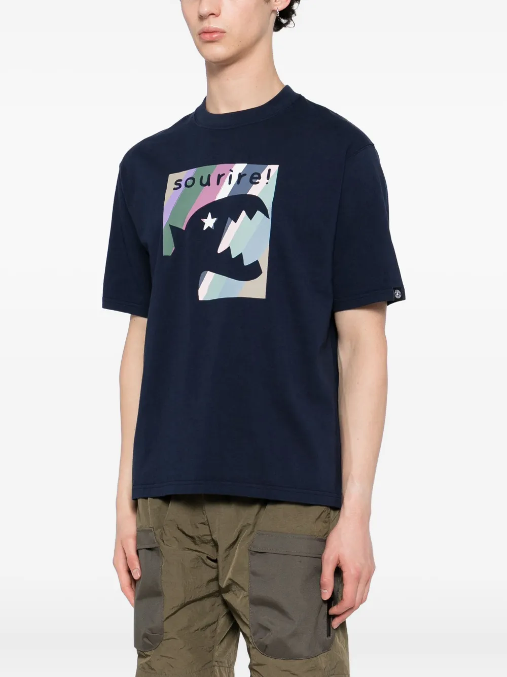SPORT b. by agnès b. T-shirt met print Blauw