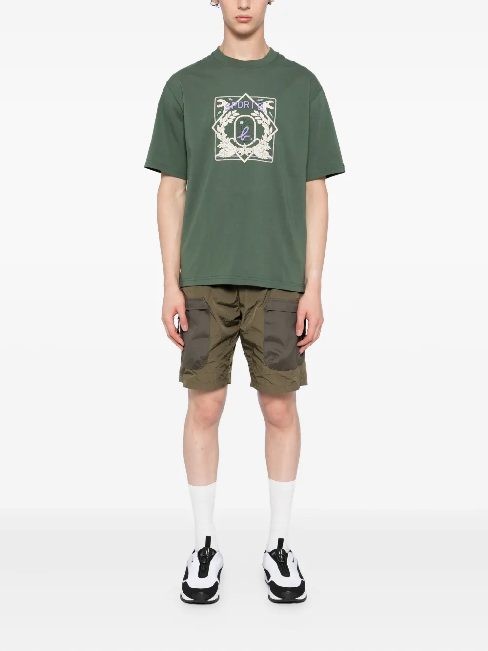 SPORT b. by agnès b. graphic-print T-shirt - Groen