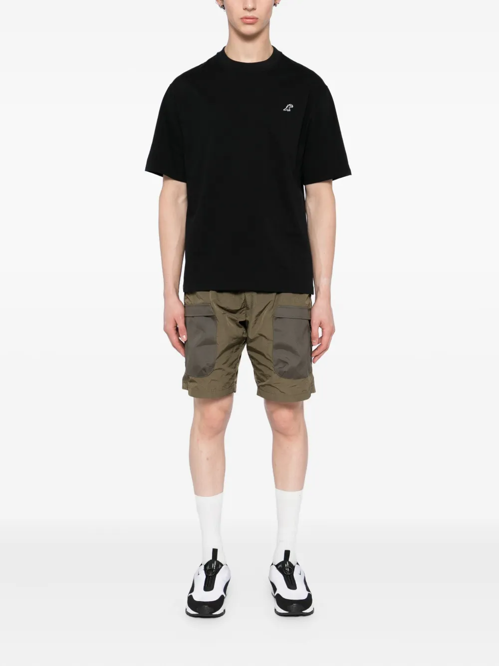 SPORT b. by agnès b. Dino-embroidered T-shirt - Zwart