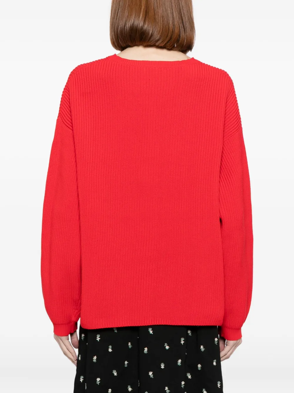 To B. By Agnès B. Logo-plaque Jumper In Red