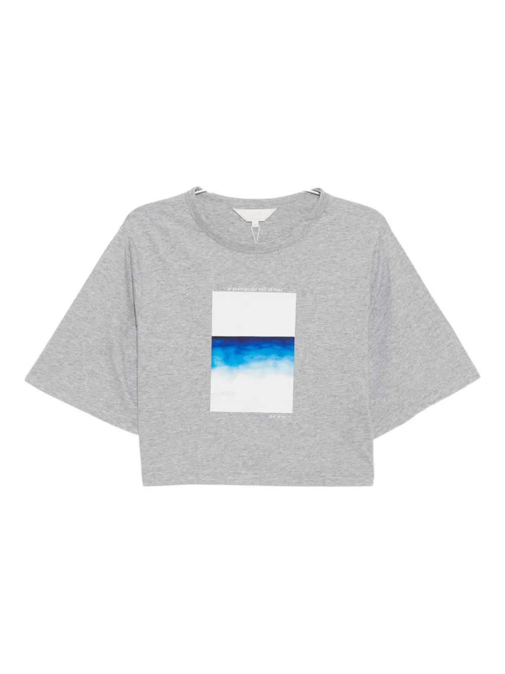 To B. By Agnès B. Sea-print T-shirt In Gray
