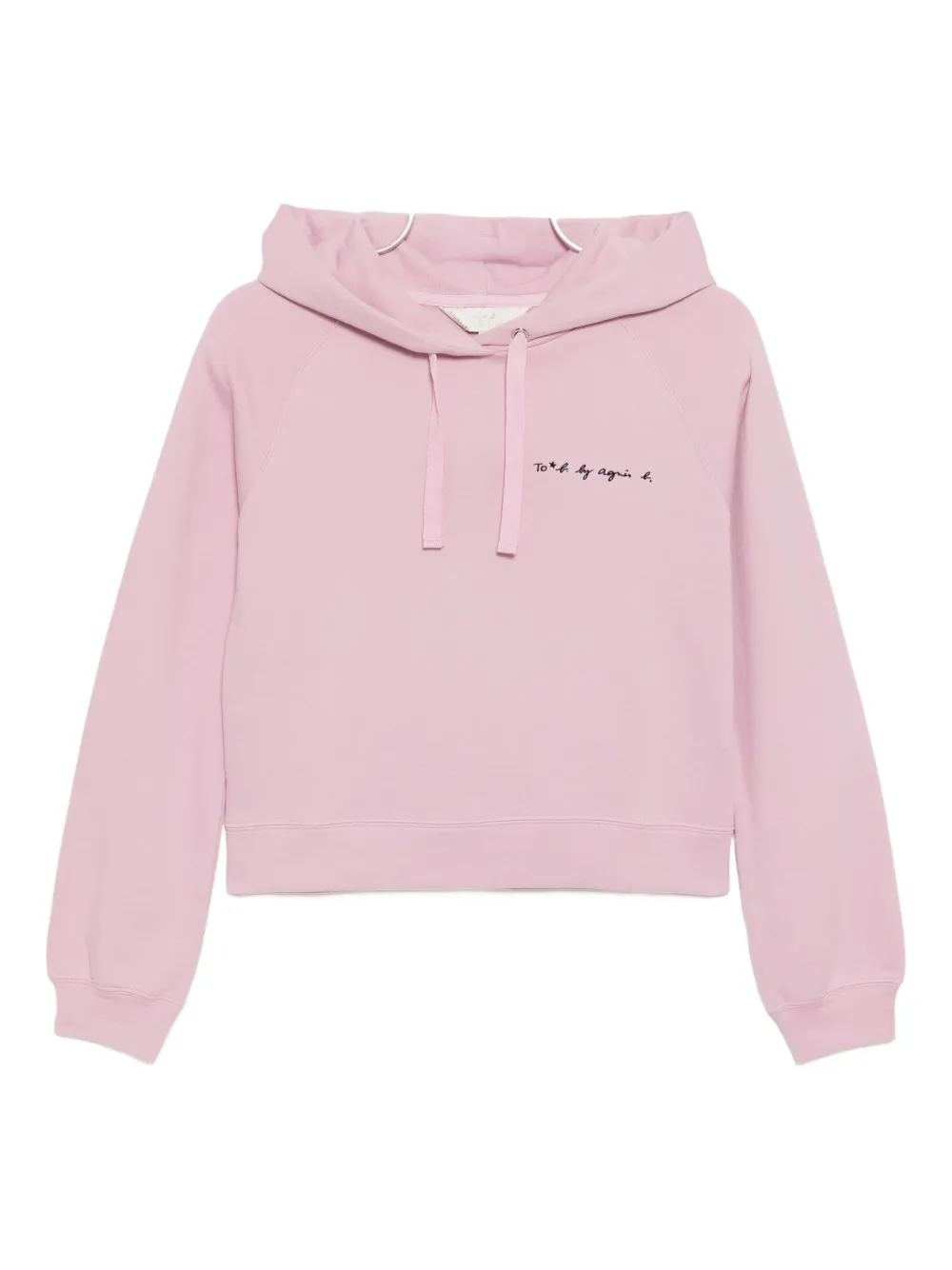 To B. By Agnès B. New One Point Hoodie In Pink