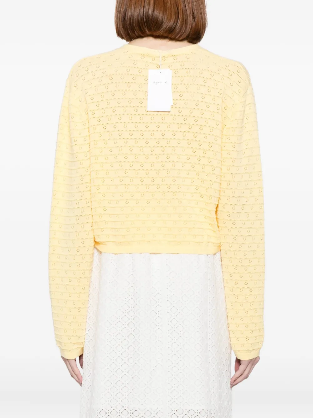 To B. By Agnès B. Deisy Striped Cardigan In Yellow