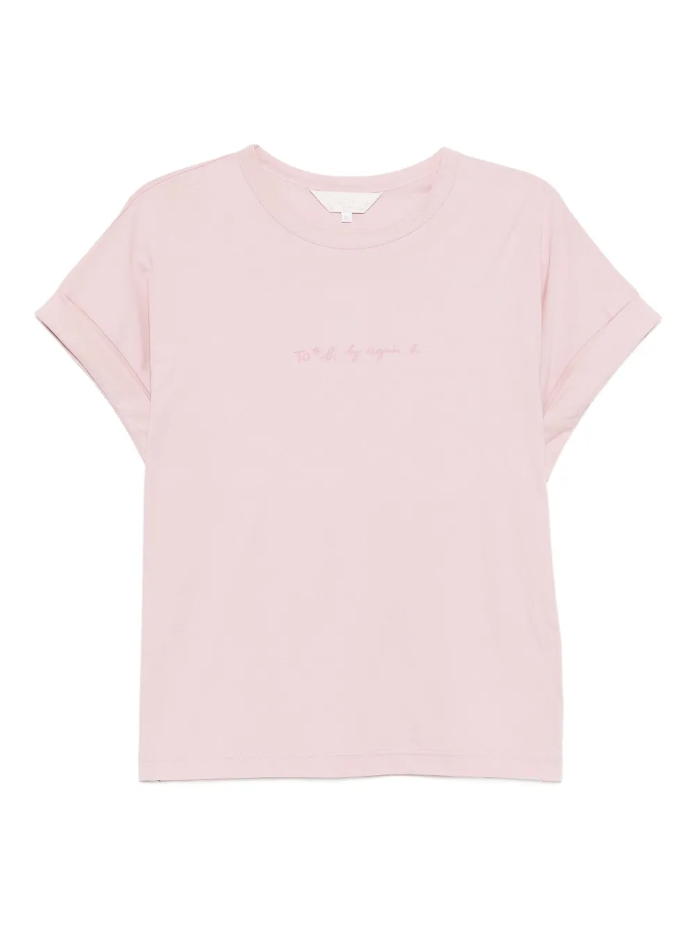 To B. By Agnès B. Macaron Logo T-shirt In Pink