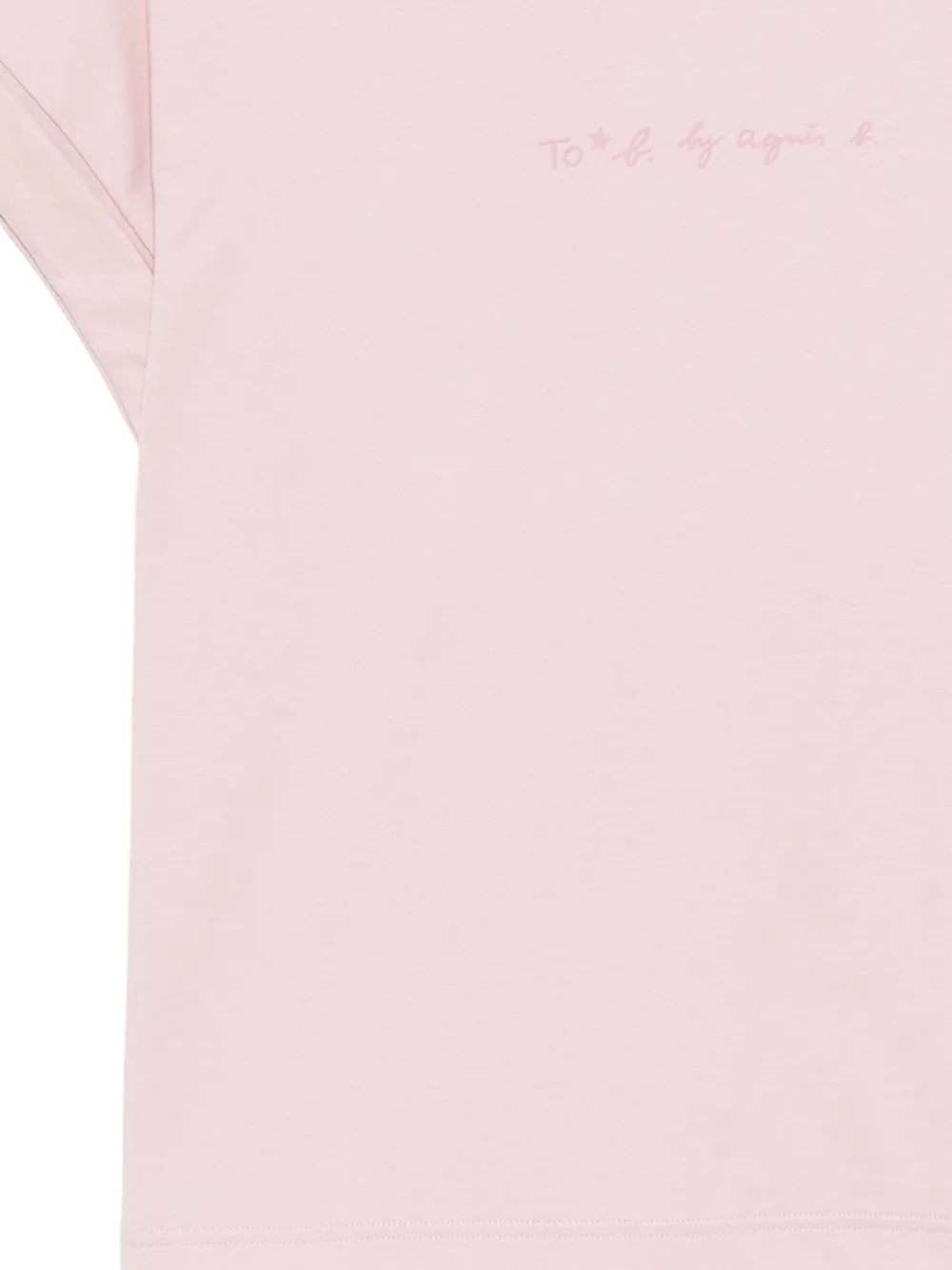 To B. By Agnès B. Macaron Logo T-shirt In Pink