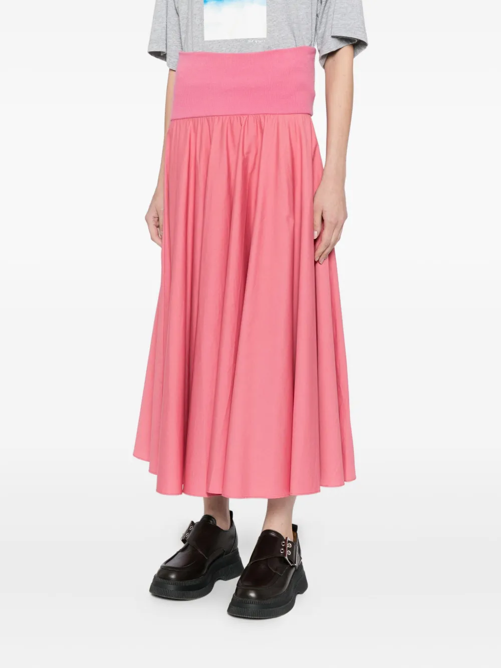 To B. By Agnès B. Circular Skirt In Pink
