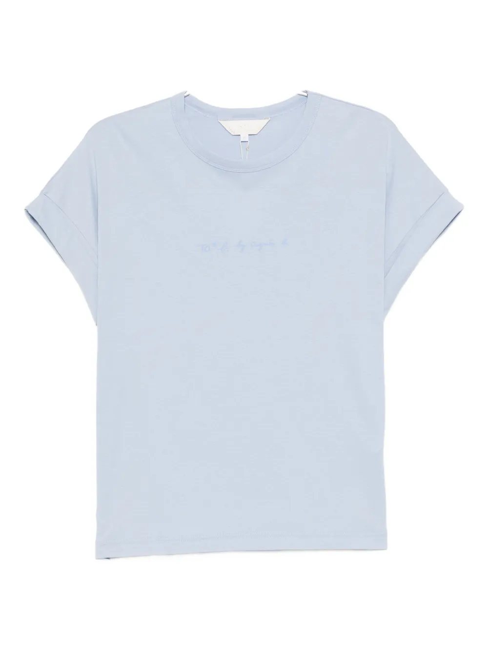 To B. By Agnès B. Macaron Logo T-shirt In Blue