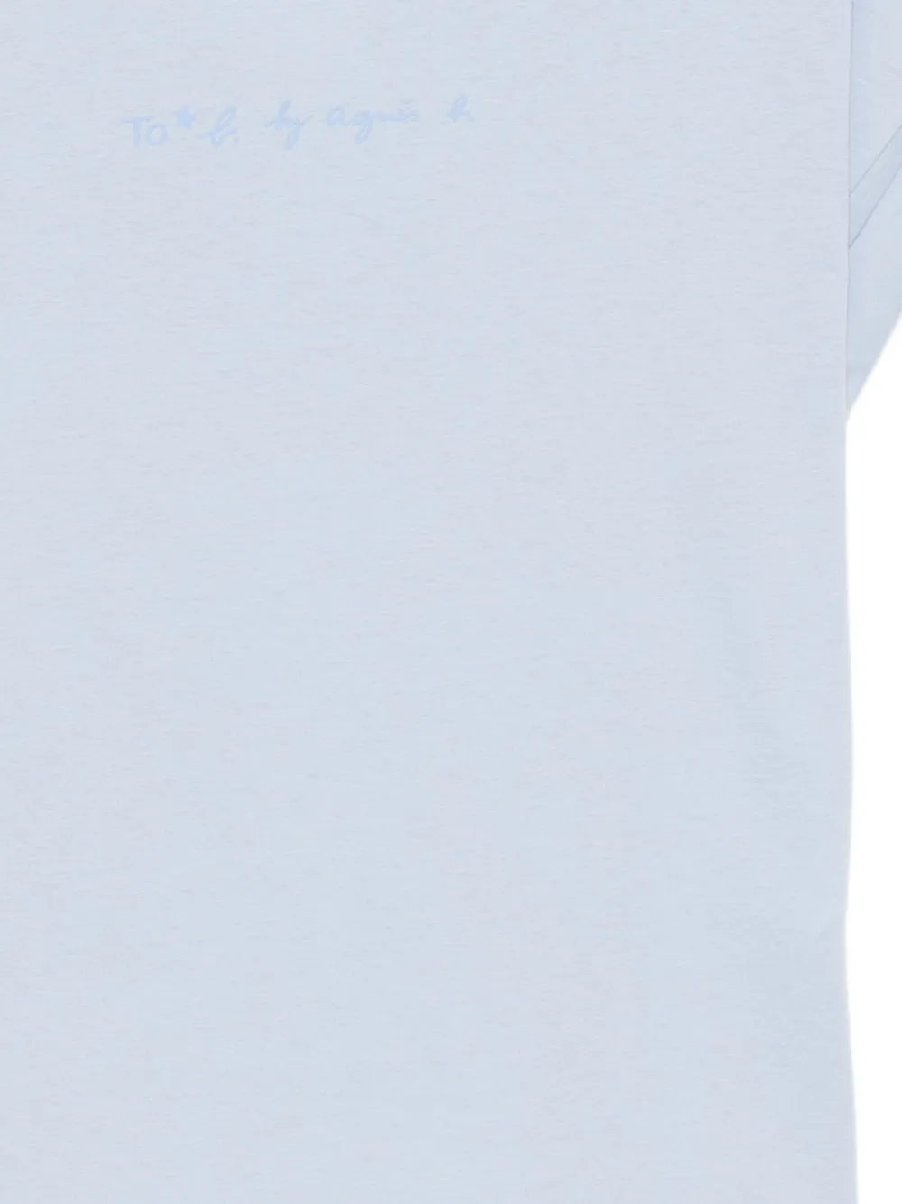 To b. by agnès b. Macaron T-shirt met logo Blauw