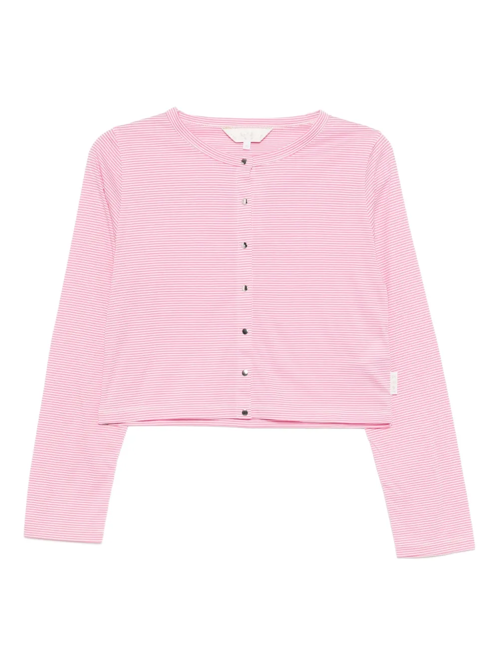 To b. by agnès b. Border Compact cardigan | Pink | Image 1