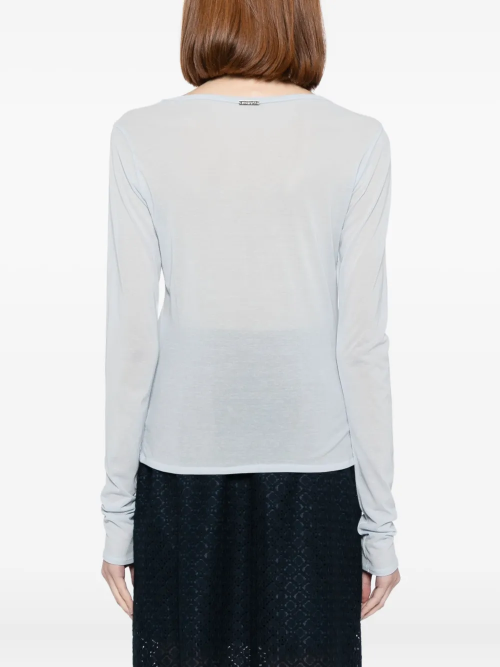 To B. By Agnès B. Sheer Top In Blue