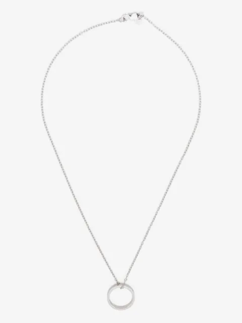 agnès b.  Iconic logo-ring and necklace
