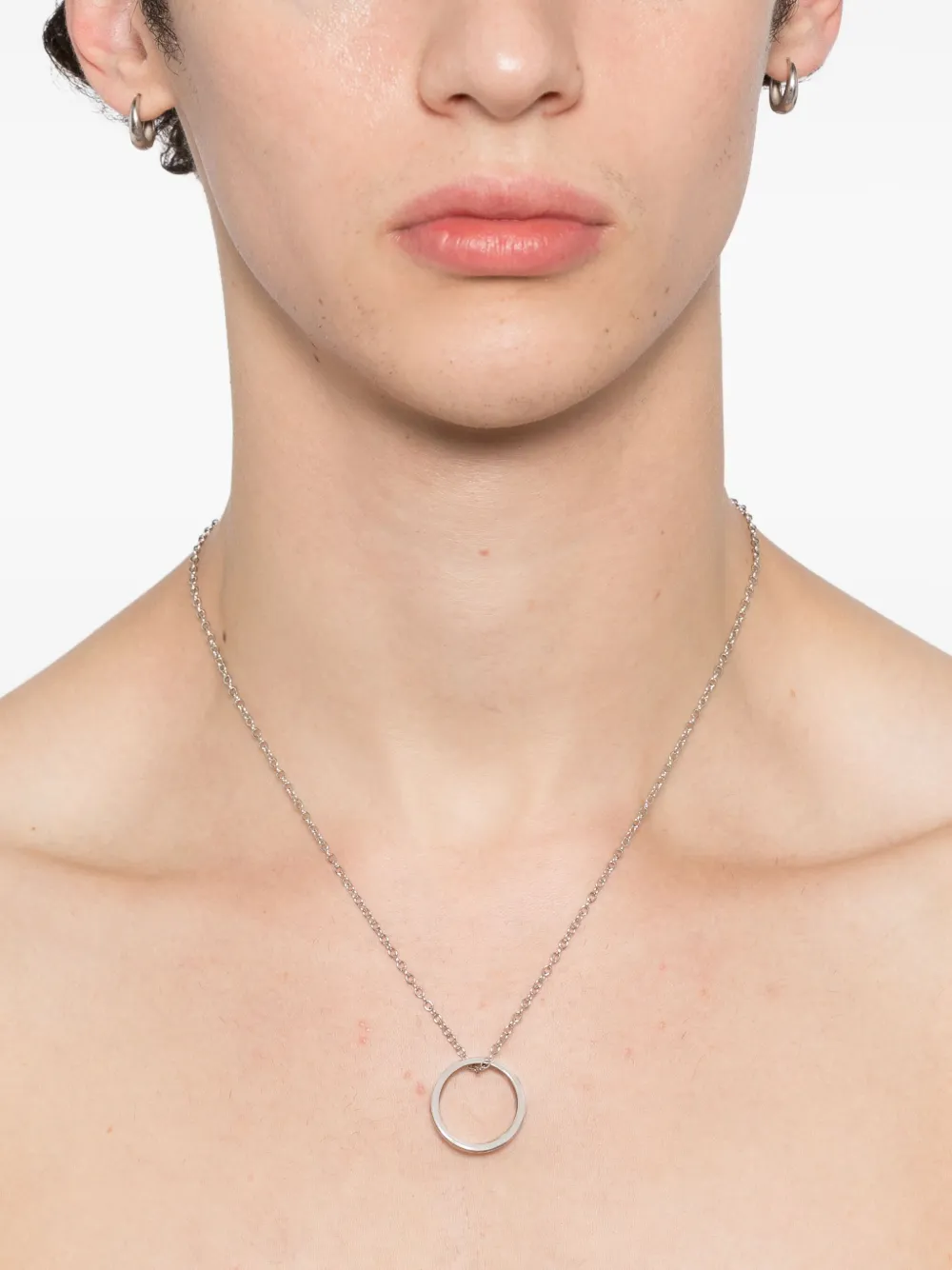 agnès b.  Iconic logo-ring necklace | Image 2