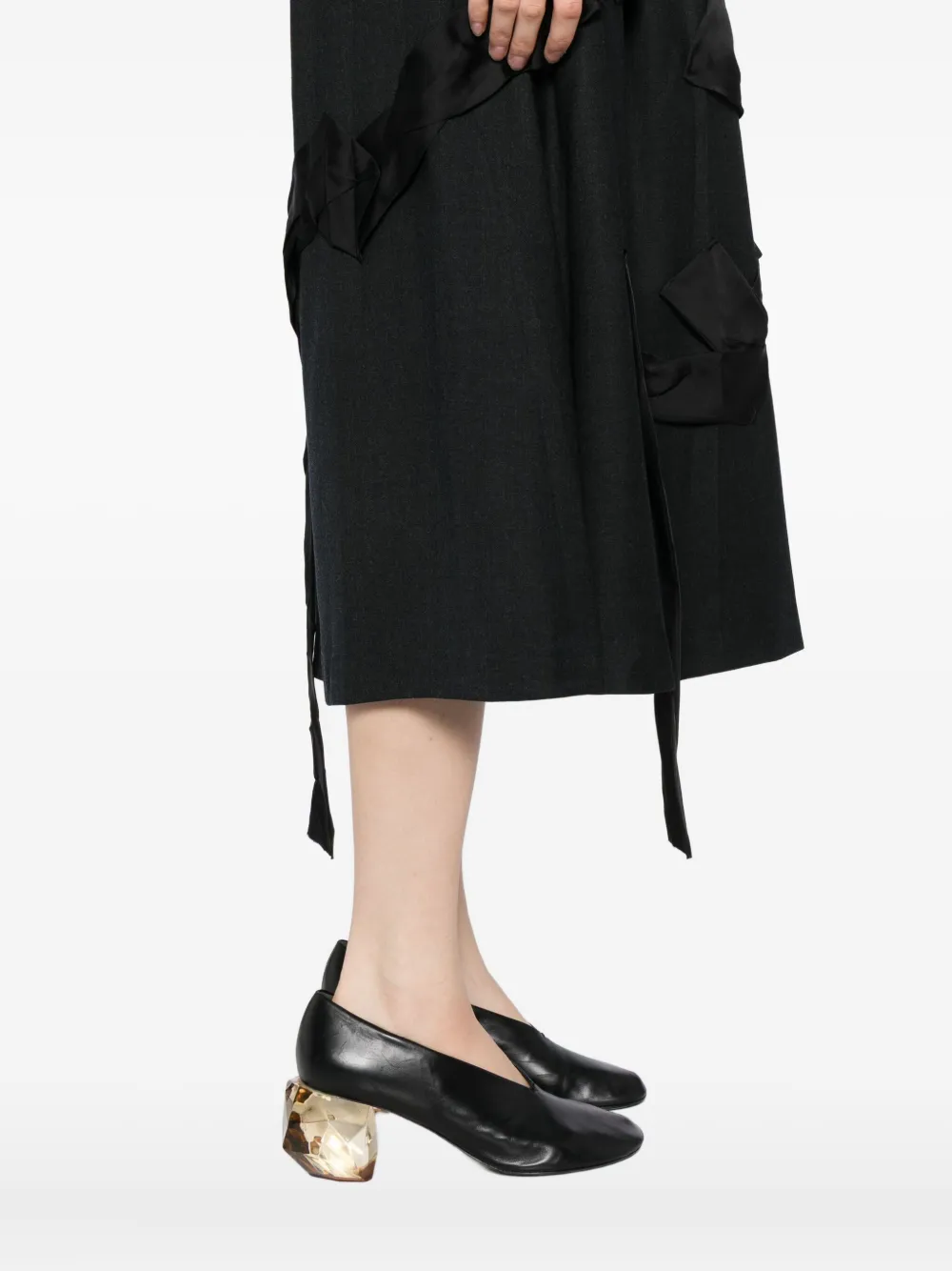 Jnby Ruffled Skirt In Black