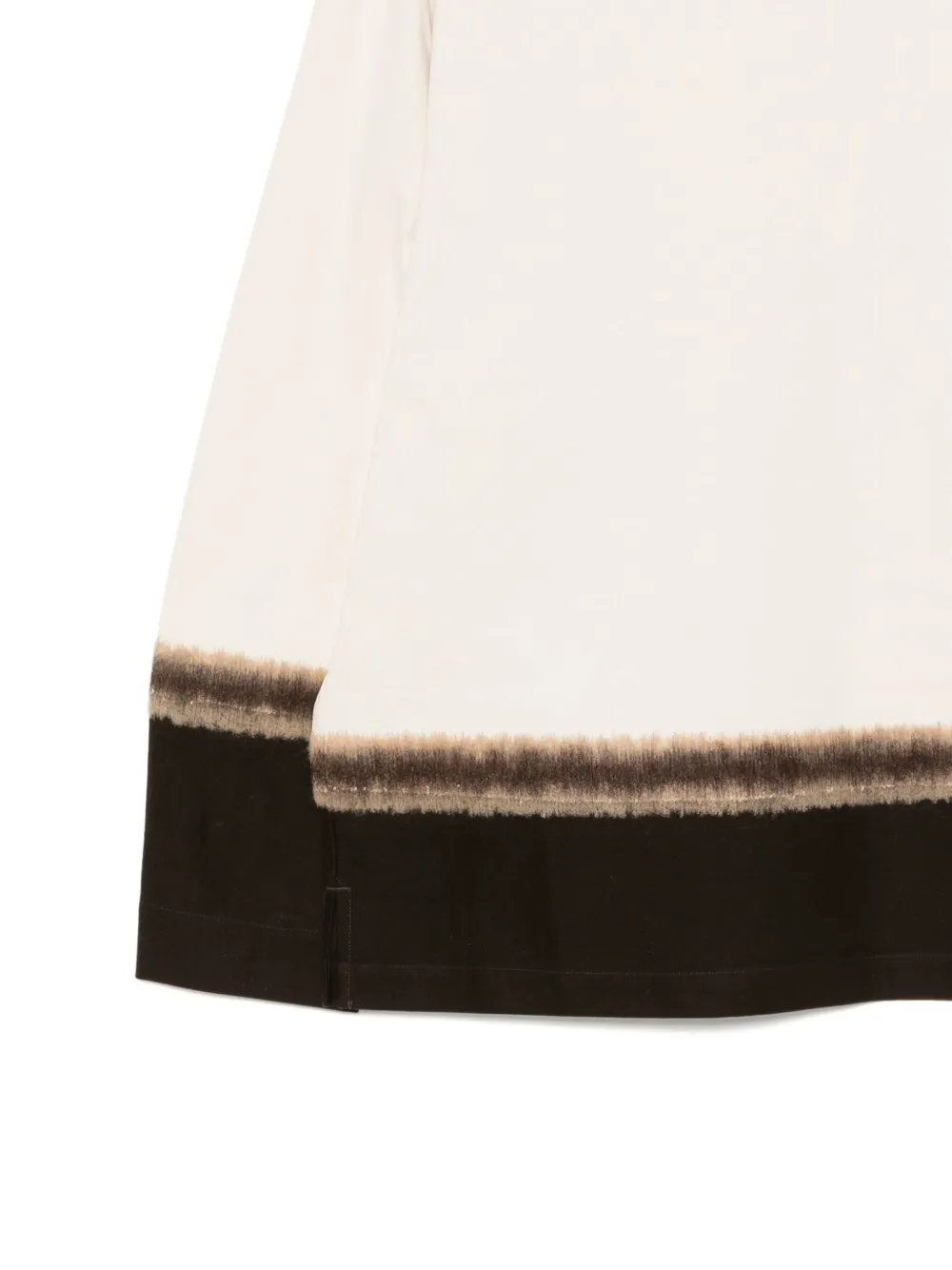 Croquis Needled Spliced T-shirt In Neutral