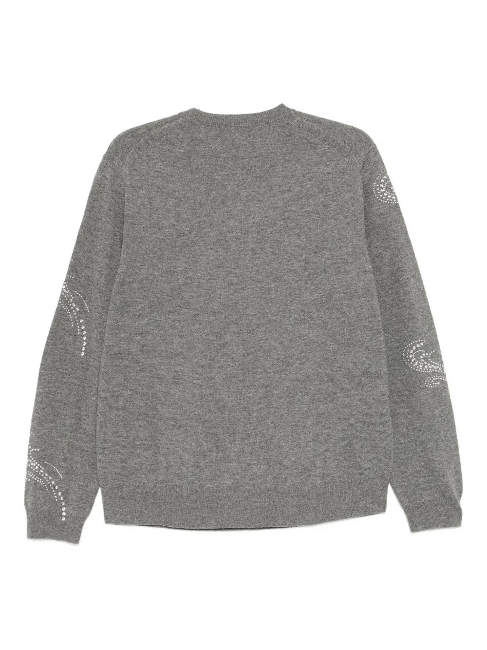Jnby Crystal-embellished Sweater In Gray