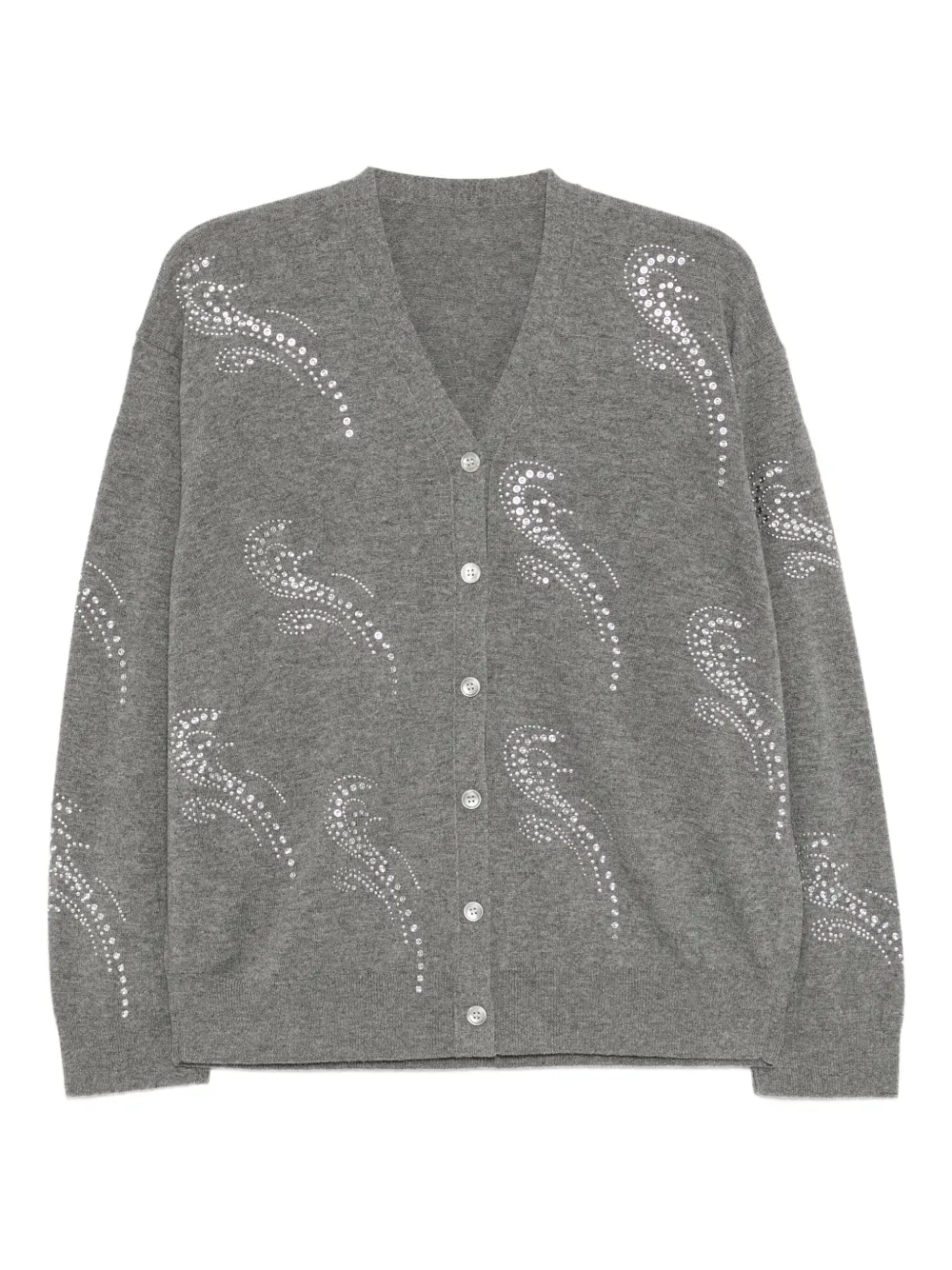 JNBY Maglione con cristalli - Grigio