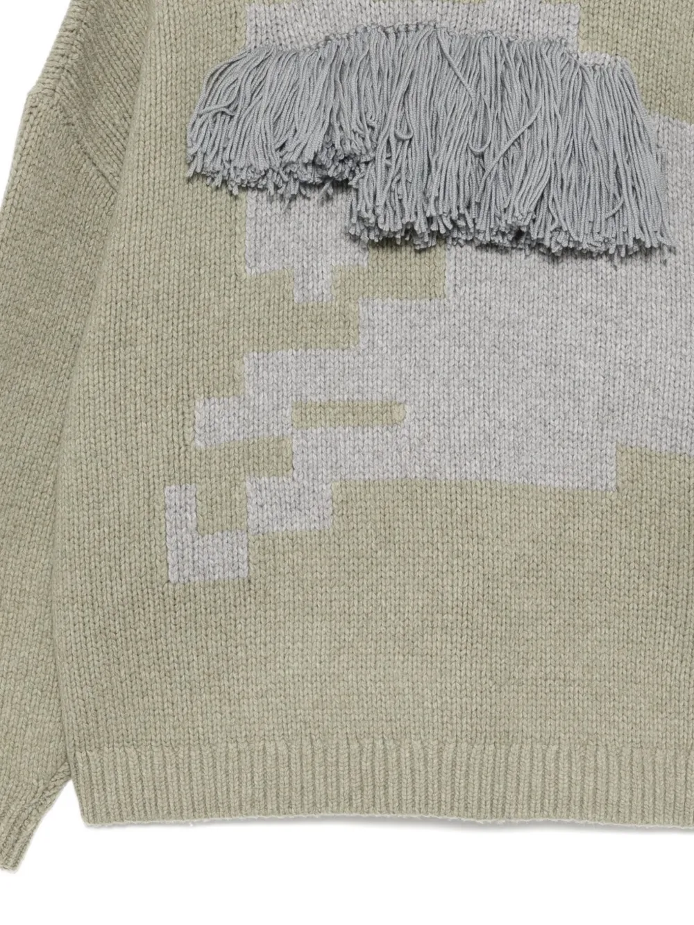 Croquis Long-sleeve Sweater In Green