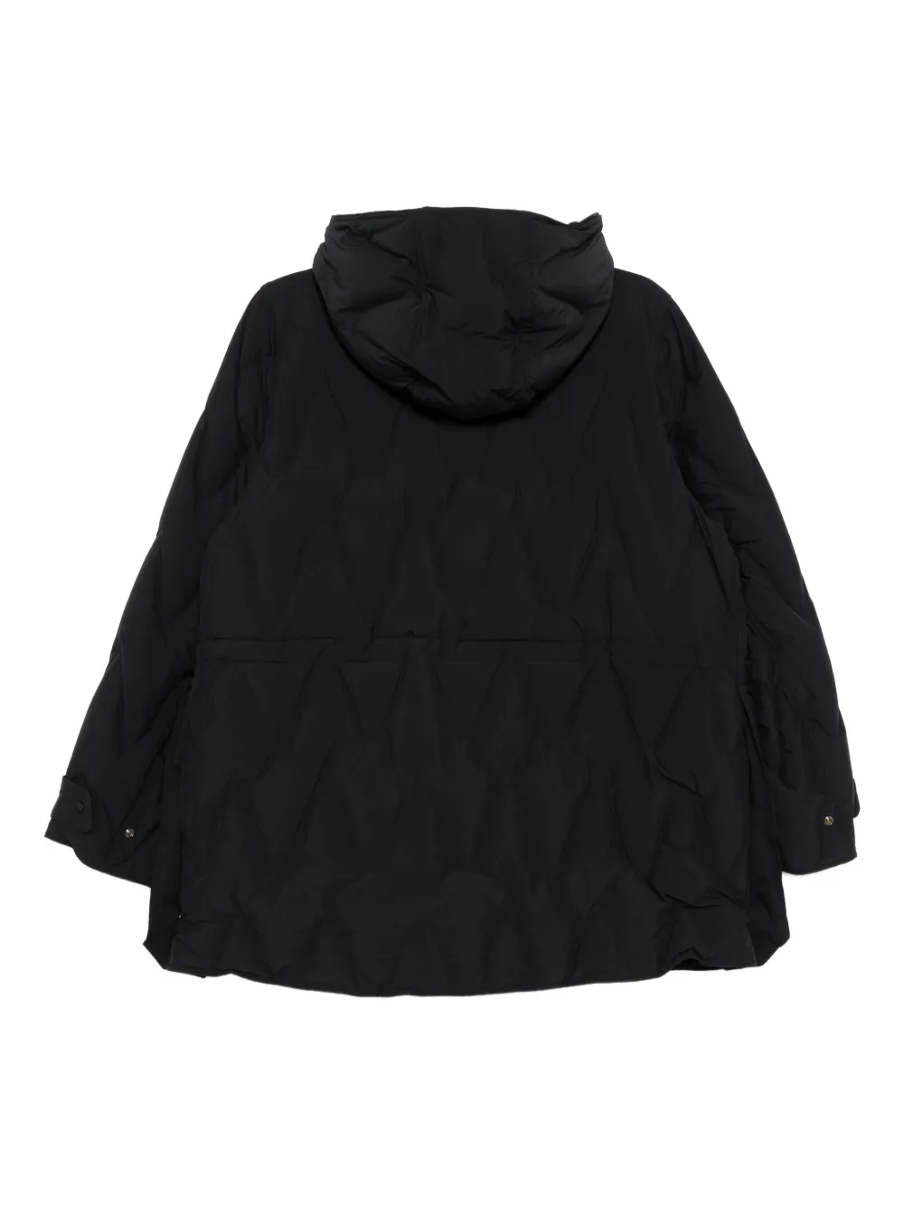 Jnby Jacquard Down Jacket In Black