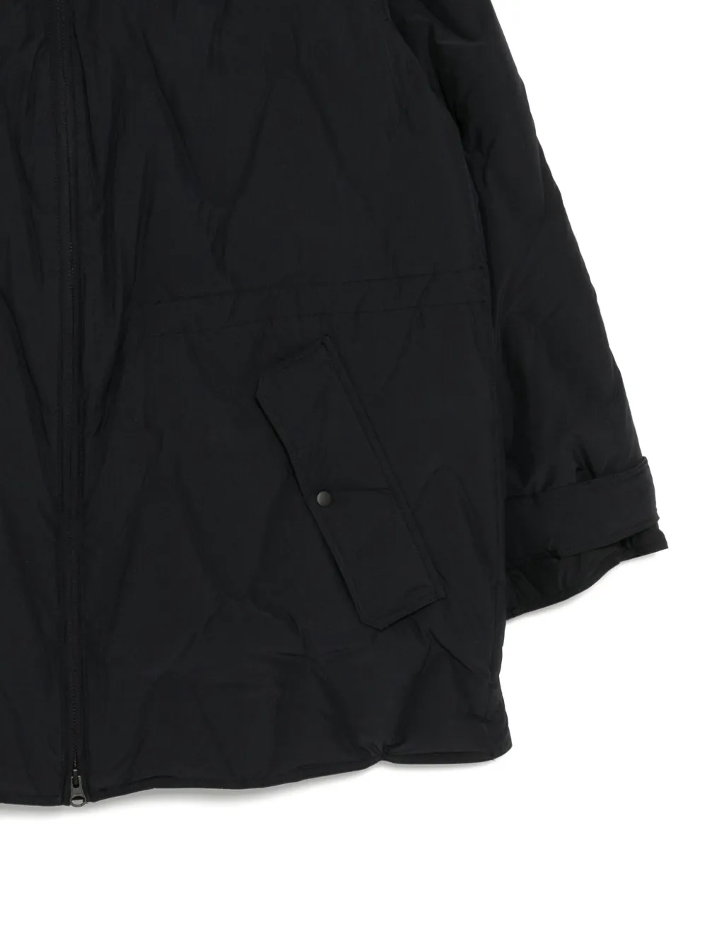 Jnby Jacquard Down Jacket In Black