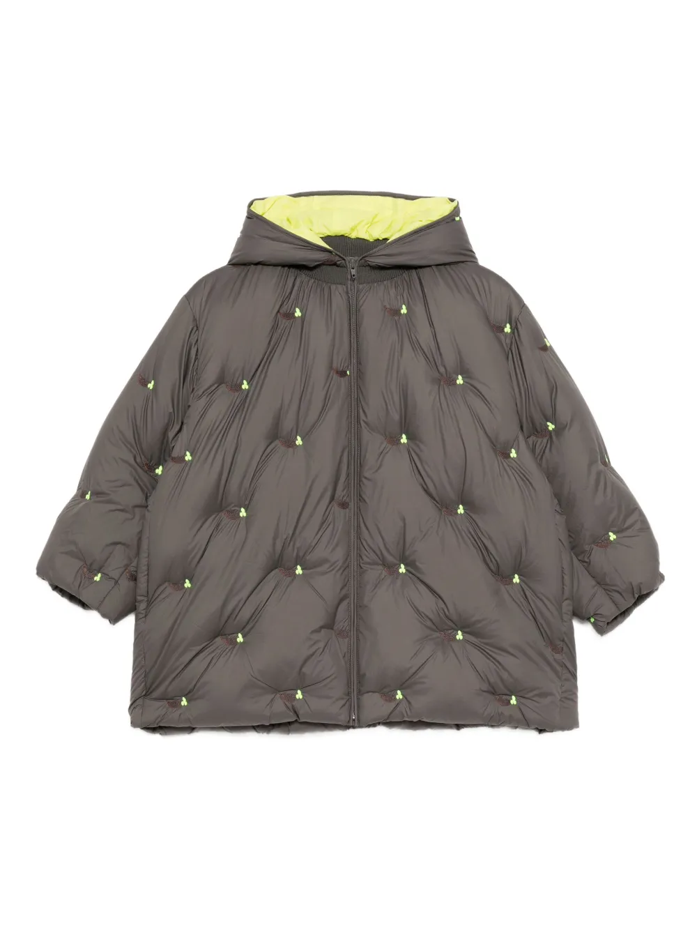 jnby by JNBY floral-embroidered padded jacket | Grey | Image 1
