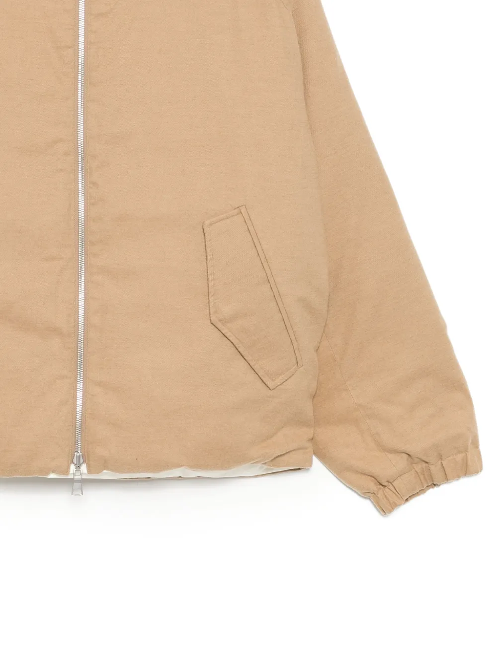 CROQUIS Donsjack met opstaande kraag Beige